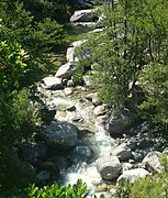 Le Travo au pied du village de Chisa.