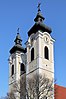 Tulln an der Donau - Kirche hl. Stephan, Doppelturm.JPG