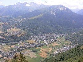 The village of Saint-Lary-Soulan in the Aure valley.