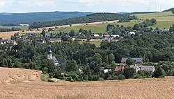 View on the Weißbach part of the town