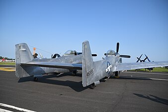 Le XP-82 Twin Mustang de Tom Reilly à Oshkosh 2019.