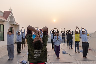 View from Yoga session