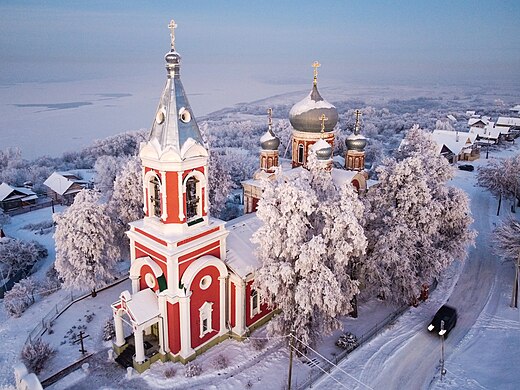 529. Церковь Николая Чудотворца, Просек, Лысковский район Автор — Александр Антонов гугл-картовский