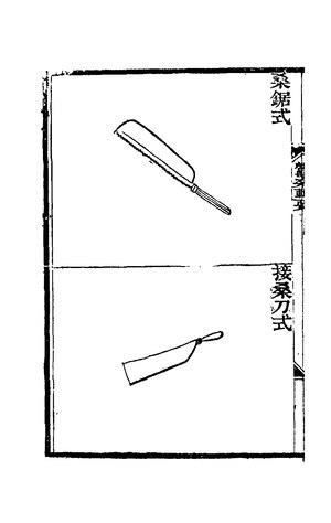 桑鋸式、接桑刀式