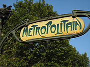 Logo van de Parijse Metro