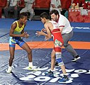 Gold Medal Match: Amir Reza Dehbozorgi (right) vs. Jeremy Peralta