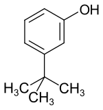 Strukturformel von 3-tert-Butylphenol