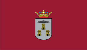 {{es|Bandera de la ciudad de Albacete, en Alba...
