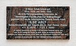 Ilse Arlt - Gedenktafel