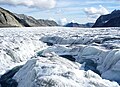 Torrente epiglaciale sul Ghiacciaio dell'Aletsch (Svizzera).