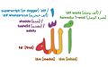 Dissection of the Arabic writing of Allah