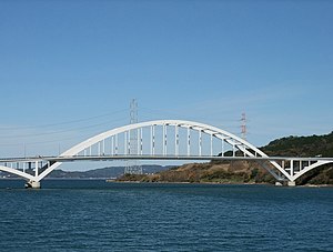 楠久津公園から望む伊万里湾大橋