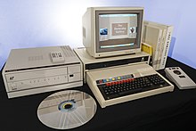 A BBC Domesday Project machine with its modified LaserDisc reader. Published in 1986, the BBC Domesday Project became the subject of intense preservation efforts beginning in 2002. BBC Master AIV (Domesday System) (1).jpg