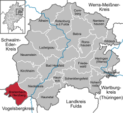 Розташування Брайтенбах
