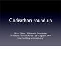 Codathon round-up Brion Vibber @ Wikimania 2009