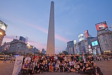 Group photo, 2009 Buenos Aires - Wikimedia 2009 - Foto grupal Wikipedia en espanol.jpg