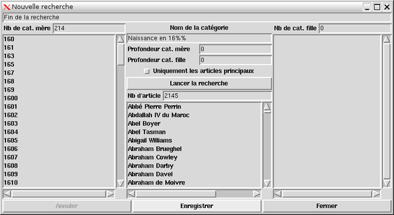 Résultat d'une requête