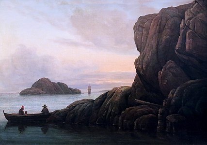 Soirée au bord de la mer, vers 1820-1825, Kunsthalle de Brême.