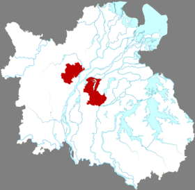 Localisation de Qīngshānhú Qū