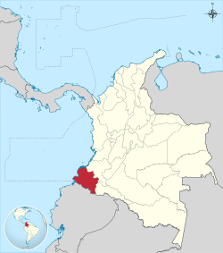 Nariño shown in red