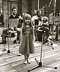 Talbot at the Olympic Studios during the recording of Over the Rainbow