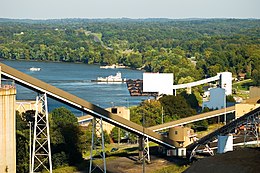 Kohleterminal des Kraftwerks