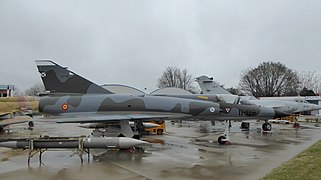 Avión de combate Dassault Mirage III EE (C.11) que sirvió en el Ala 11 del Ejército del Aire con base en Manises (Valencia).