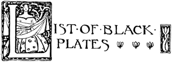 LIST OF BLACK PLATES