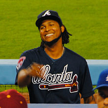 Santana with the Atlanta Braves in 2014 Ervin Santana on July 29, 2014.jpg