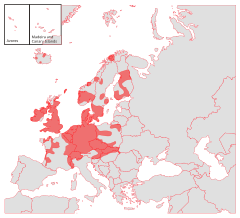 Paplitimas Europoje