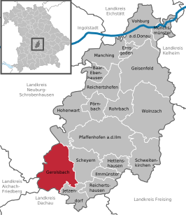 Kaart van Gerolsbach