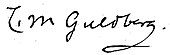 signature de Cato Guldberg