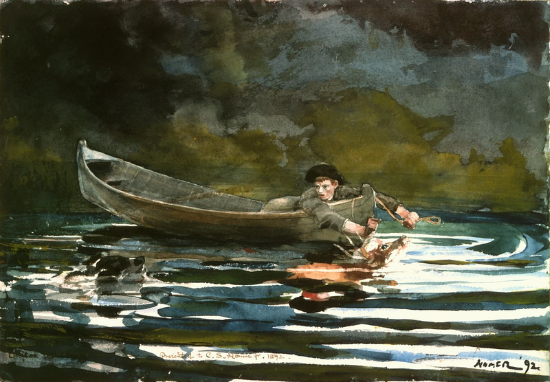 File:Hound and Hunter sketch by Winslow Homer, 1892.png