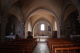 Nef de l'église Saint-Point.