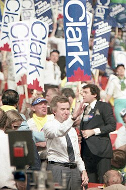 קלארק בוועידת המפלגה, 1983