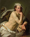Autorretrato como David con la cabeza de Goliat, 1756