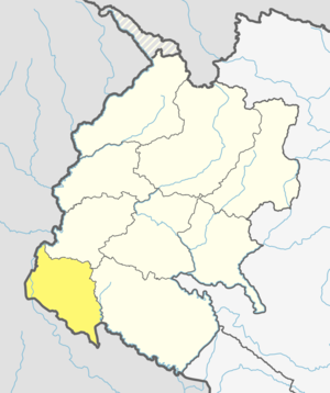 Расположение района Канчанпур