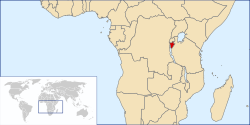 Localización de Burundi
