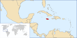 Colonia della Giamaica - Localizzazione
