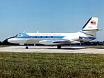 JetStar VC-140B de la flotte du président des États-Unis exposé au National Museum of the United States Air Force.