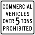 Commercial Vehicle Weight Exclusion R36(CA)