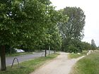 Blankenburger Pflasterweg nach West von Brücke Fließgraben