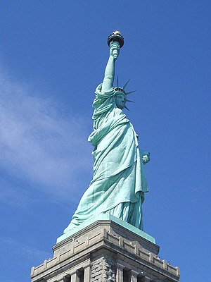 The Statue of Liberty, donated to the US by Fr...