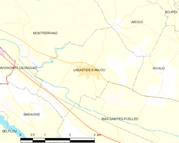 Labastide d'Anjou - Localizazion