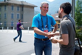 Pietro Pensa mayor of Esino Lario.