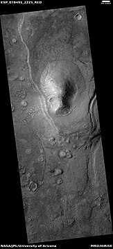 Wide view of mud volcanoes, as seen by HiRISE under HiWish program