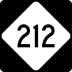 North Carolina Highway 212 marker