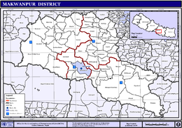 Distretto di Makwanpur – Mappa