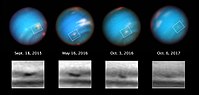 Neptune's shrinking vortex[118]