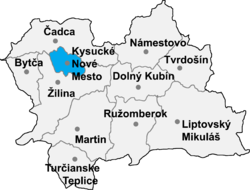 Location of Kisucke Nove Mesto apriņķis